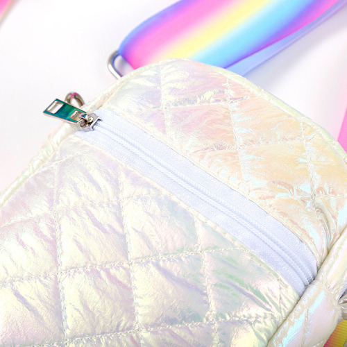 Bonita Cartera Bandolera Para Niña A La Moda Con Cinta Color