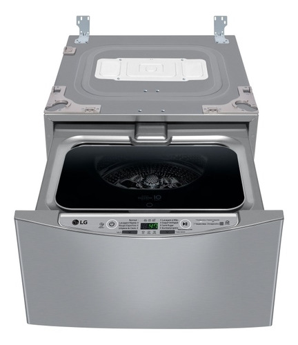 Máquina de lavar automática LG TWINWash Mini WD2100 inverter aço escovado 2kg 127 V