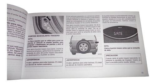 Jeep Cherokee 2002 Libro Manual Propietario Original (Usado)