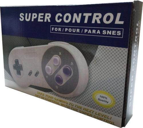 2x Controles Joystick Manete Super Nintendo Snes - Na Caixa