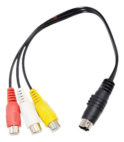 S-video 4 Pin A 3 Rca Tv Av Hembra Cable Adaptador