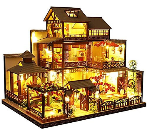 Casa De Muñecas En Miniatura Con Muebles, Kit De Casa De Muñ