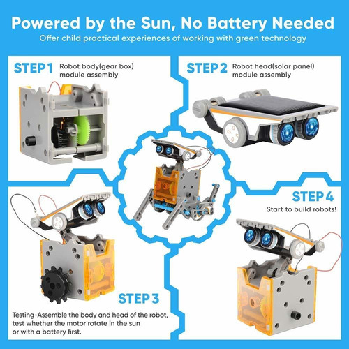 Sillbird Stem 12 En 1 Educación Solar Robot Juguetes 190 P