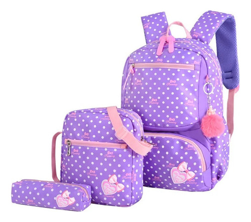 Juego De 3 Elegantes Mochilas Escolares Para Niñas Hermosas