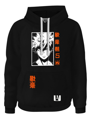 Hoodie Buzo Buso Saco Anime My Hero Academia Katsuki Bakugo