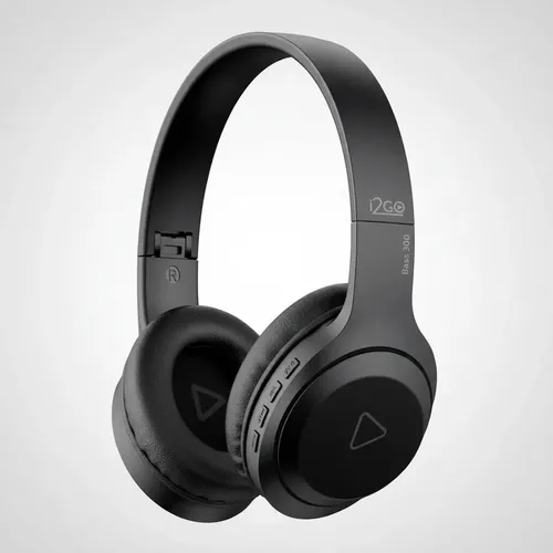 Headphone Bluetooth Bass 300 I2go Até 10h De Bateria Cor Preto