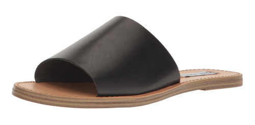 Steve Madden Mujer Grace Flat Sandal, Negro, 8.5 B(m) Us