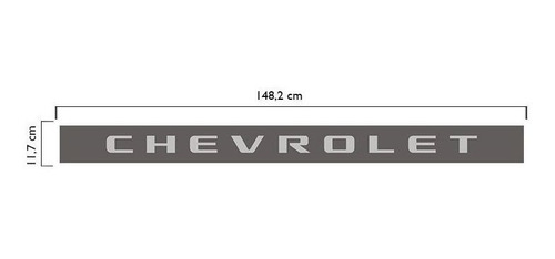 Imagem 4 de 4 de Adesivo Chevrolet Para Tampa Traseira Chevrolet S10 Rodeio