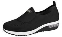Comprar Tênis Feminino Slip On Casual Sem Cadarços Modare Preto