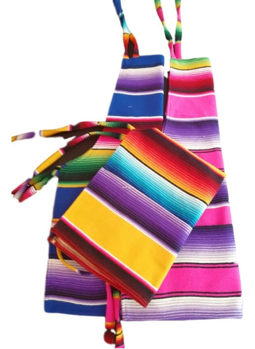 Mandil De Sarape Mexicano Con Envío (4 Pack)