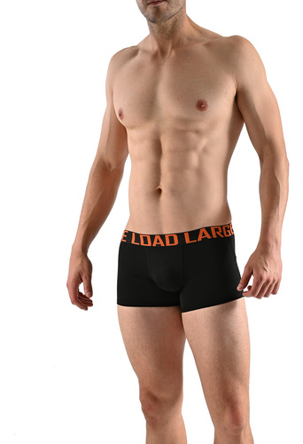 Boxer Ajustado Corto Negro 4 Pzs 
