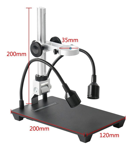 Microscópio Digital Usb Lcd De 10,1 Polegadas, 1080p, 1-1600