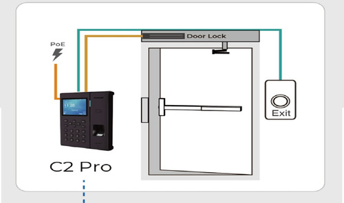 Control Asistencia Anviz C2 Pro Huella Rfid Poe Wifi 125khz
