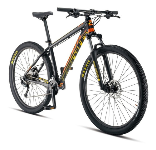 Imagen 2 de 6 de Mountain bike Zenith Bicycles Off Road Series Riva Elite 2020 R29 M 18v frenos de disco hidráulico cambios Shimano Alivio M4020 y Shimano Alivio M4000 color negro mate