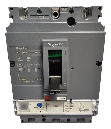Interruptor Compacto Termica 3x 160a Schneider Lv516303