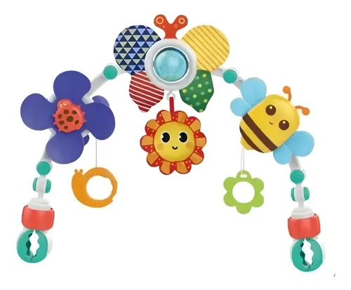 Cunero Huanger Didactico Soporte Universal Sonajero Colgante Multicolor Único