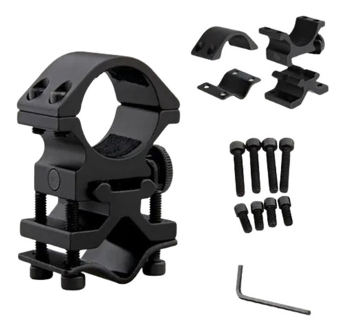 Imagem 5 de 10 de Mount Suporte Trilho Lanterna Para Cano E Trilho De 20mm