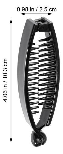 Pinza Para El Pelo Moderna En Forma De Banana Con Barniz Bri