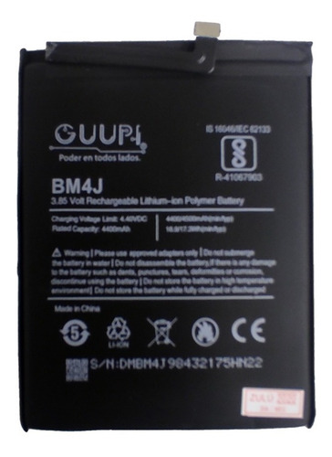Imagen 2 de 3 de Bateria Pila Xiaomi Redmi Note 8 Pro Bm4j
