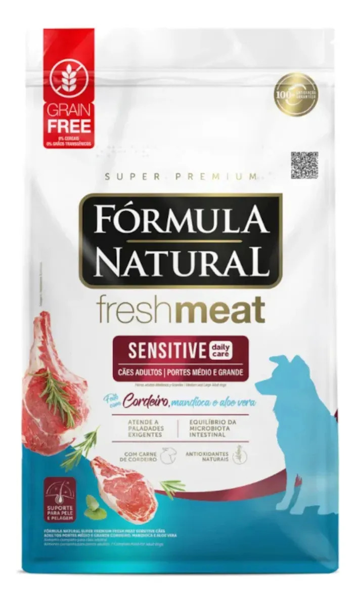 Ração Fórmula Natural Sensitive Cães Médios E Grandes 12kg