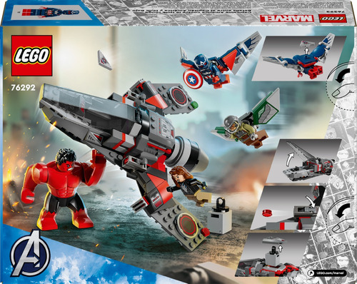 Lego Marvel Batalla Del Capitán América Y Hulk Rojo 76292
