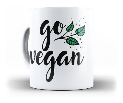 Caneca Vegan Go Vegan Vegano Vegana Vegetariano Vegetariana