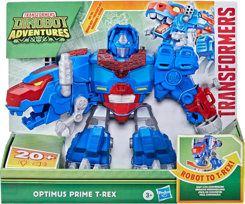 Transformers Dinobot Adventures Optimus Prime T-rex - Juguet