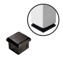 Comprar Kit300 Tampas Plásticas Metalon 20x20 Preta Ponteira Interna