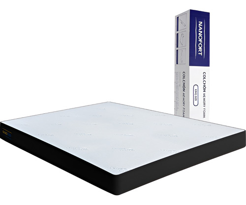 Colchón Espuma 3 Plazas Memory Foam Color Blanco