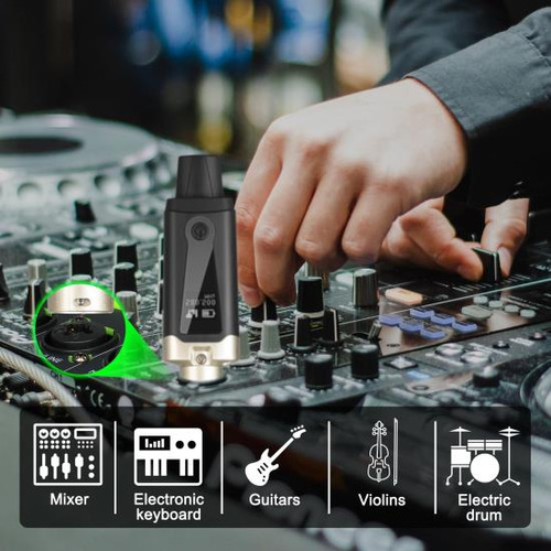 Transmisor Y Receptor Xlr Inalámbrico Uhf Con Alimentación F