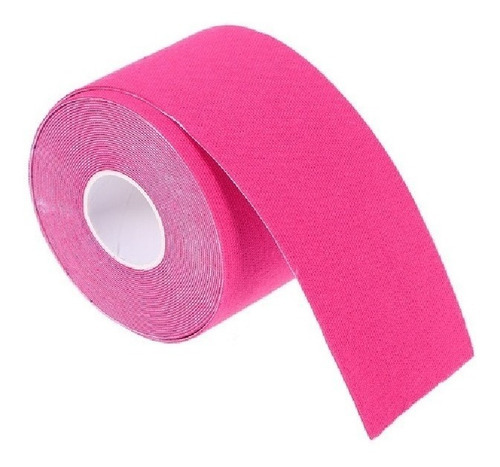 Fita Tape Bandagem Adesiva Funcional Flexível Ortopedia Cor Rosa