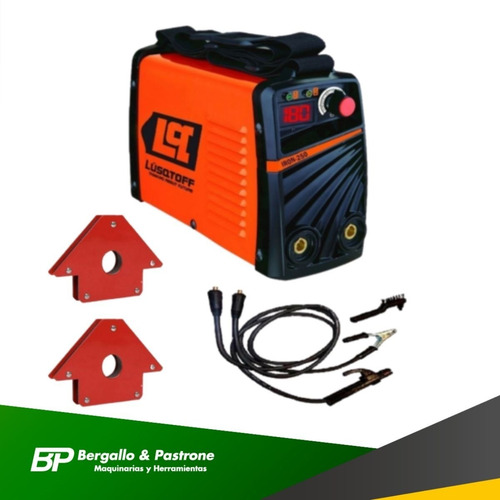 Imagen 2 de 10 de Soldadora Inverter Lusqtoff Iron 250 Electrodo Mma 180a