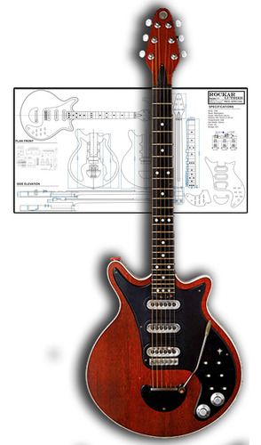 Plano Para Luthier Red Special Original (a Escala Real)