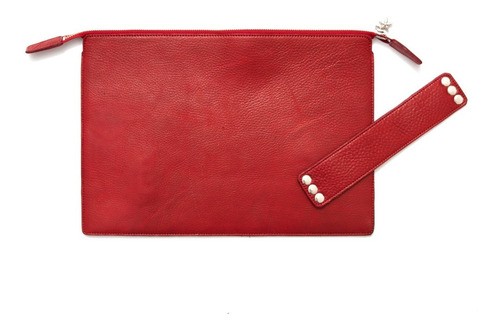 Imagen 3 de 4 de Funda Con Cierre Para Macbook / Notebook Bab® Cuero Genuino