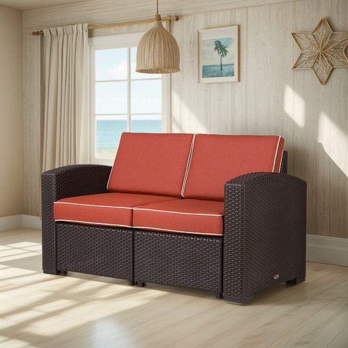 Sillón Cómodo Tipo Rattan Para Interior/exterior Durable