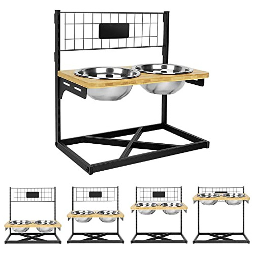 Comederos Elevados Perros, 12 Alturas Ajustables, Comed...