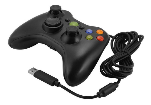 Joystick Microsoft Mando Alámbrico Xbox 360 black
