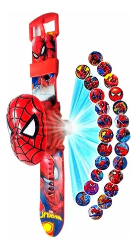 Spiderman Reloj Infantil Proyector De 24 Imagenes