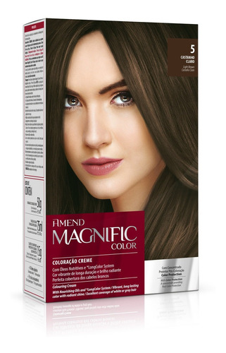 Coloração Kit Amend Magnific Color 5 Castanho Claro