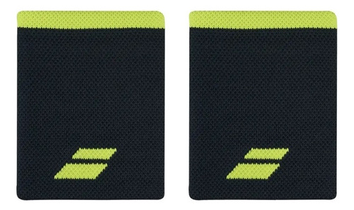 Pulsera Babolat Jumbo Aero negra y amarilla - 2 unidades