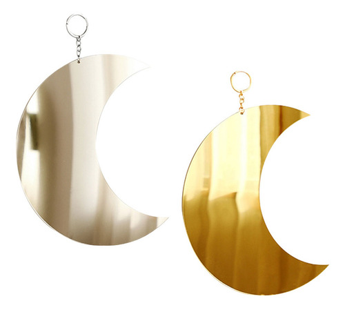 Espejo Boho Home Decor Con Forma De Media Luna Para Colgar E