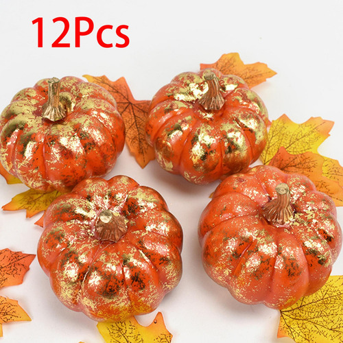 12x Calabaza De Simulación Mini Calabazas Artificiales Para