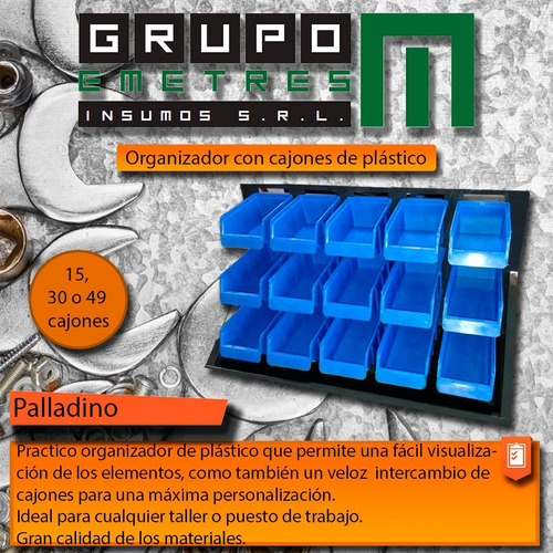 Ordenador 30 Cajones Plastico Palladino