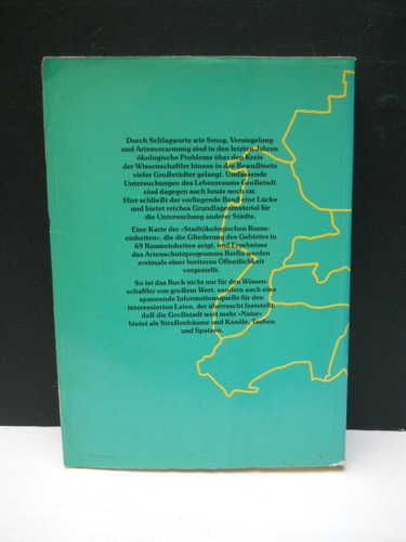 Stadtökologie Beispiel Berlin - Sukopp - Libro En Alemán (Usado)