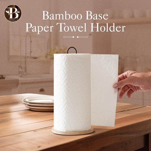 Soporte De Madera Para Toallas De Papel Estilo Moderno