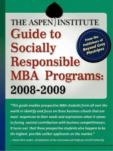 Guide To Socially Responsible, De The Aspen Institute. Editorial Berrett Koehler, Tapa Blanda En Inglés
