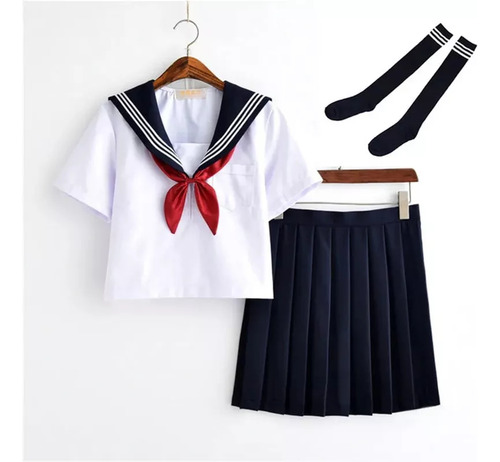 Uniforme De Colegiala De Clase Navy Marinero, Uniforme Escol