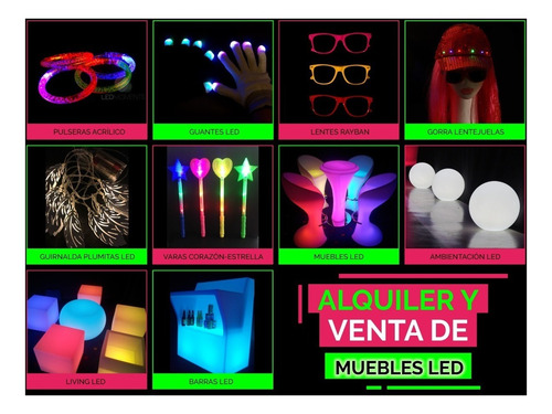10 Rompecocos Led Tricolor Barras Luminosas Led Cotillón