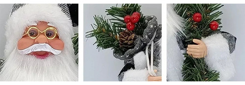 Q Mc Adornos Navideños De Papá Noel, Decoración Navideña,