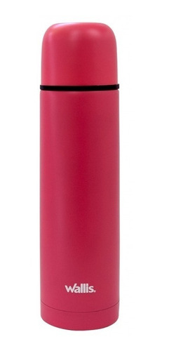 Termo Rosa Wallis Acero Inoxidable 500 Ml + Funda + Envio